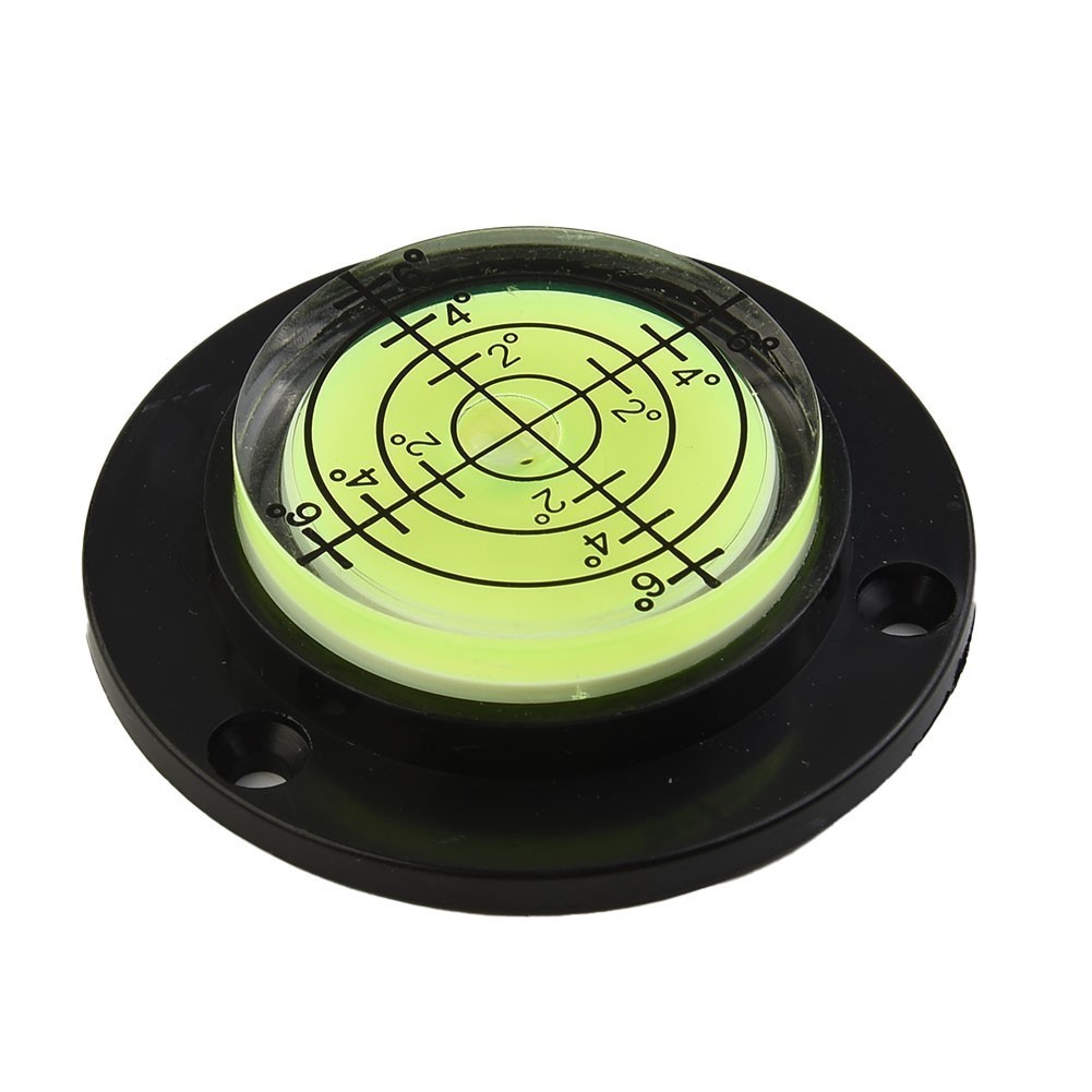 【Hot】50 x 12mm Spirit Level Bubble Black Angle Clear Mini Round ...