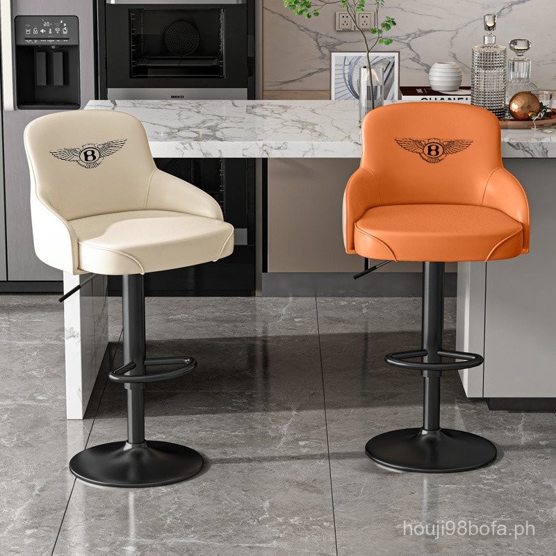Net red photo high chair Nordic home ins light luxury rotating bar table chair cashier front desk lift stool