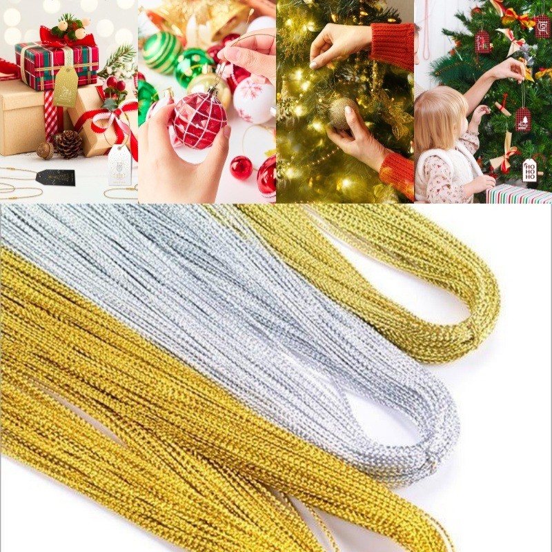 100M Christmas tree craft gift rope hanging line Christmas party ...