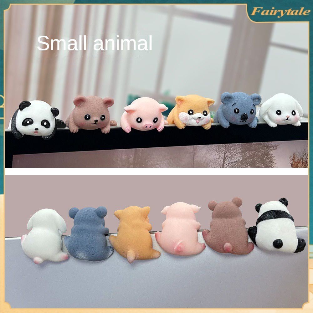 Small Animal Ornaments Computer Tv Monitor Crouching Small Animal ...