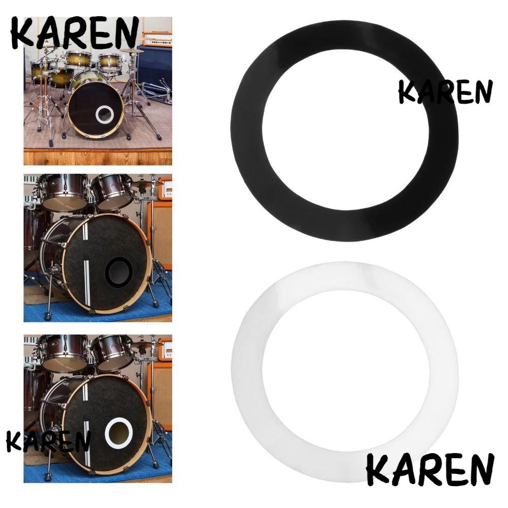 KAREN Bass Drum Port Hole Protector, Professional Practical Drum Skin