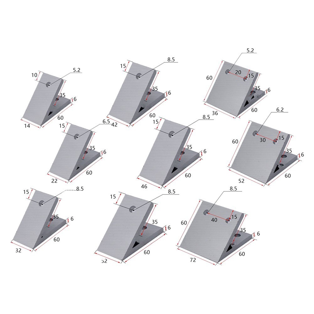 45 Degree Corner Angle Bracket Connection Joint Fastener for Aluminum