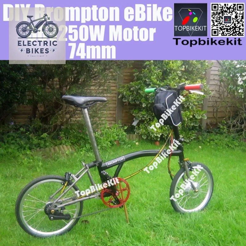 Suitable for Brompton Bike Motor Electric bike 74mm TBK74AD 36V 250W