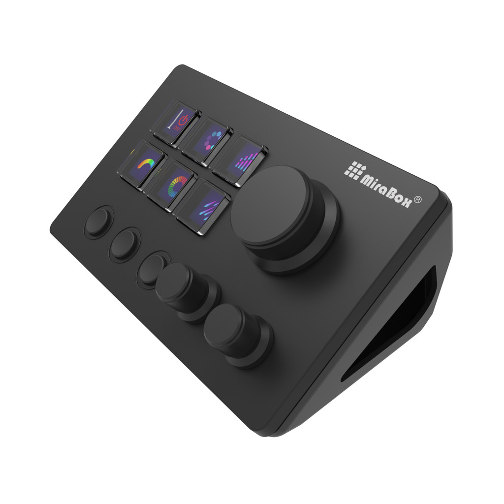 Mirabox N3 customized mini keyboard with screen knob macro