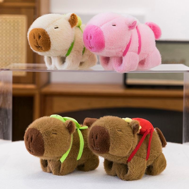 Pull Line Wagging Tail Capybara Capybara Pop Ring Plush Doll Hand ...