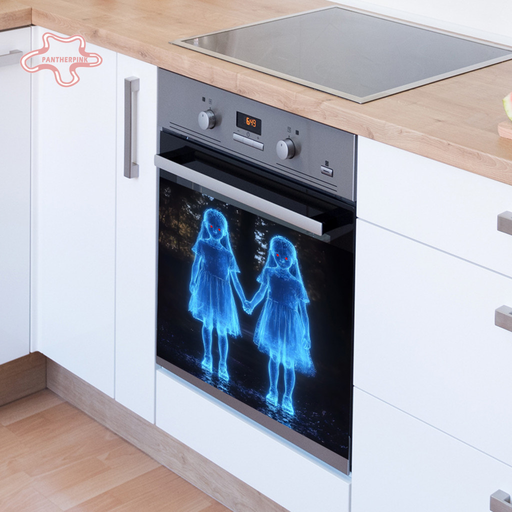 Haunted House Sticker Spooky Twins Halloween Wall Sticker Self Adhesive ...