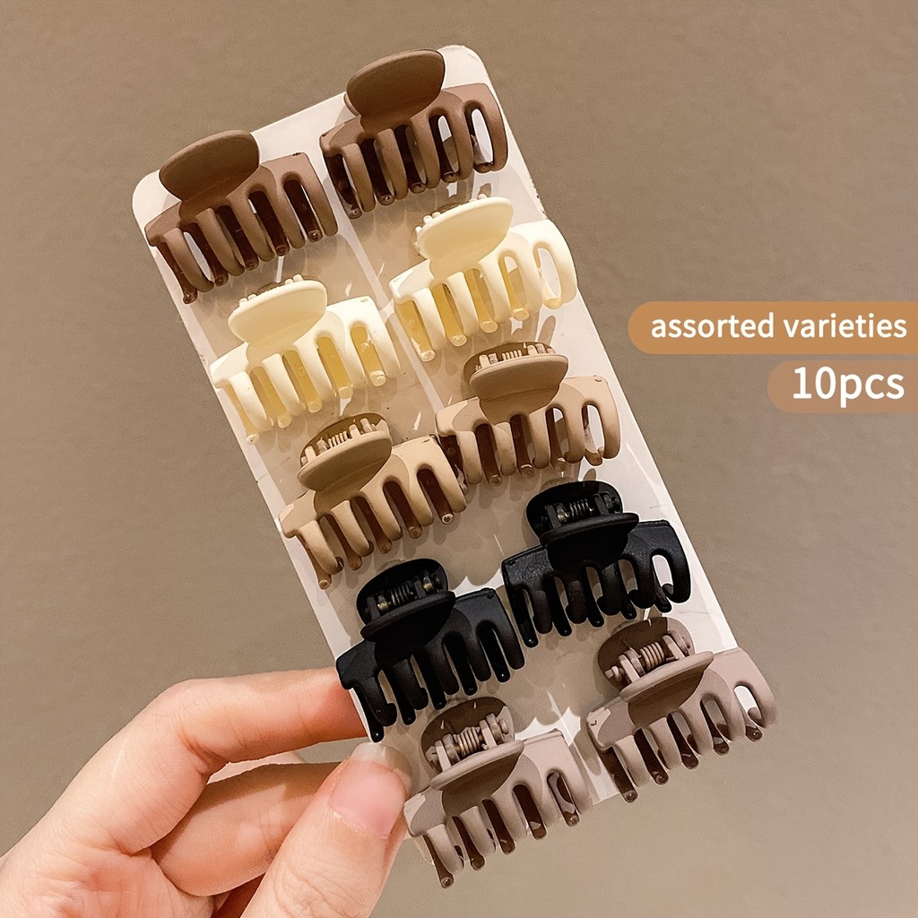 10Pcs Small Colorful Hair Clips – Simple Mini Barrettes for Girls Hair ...