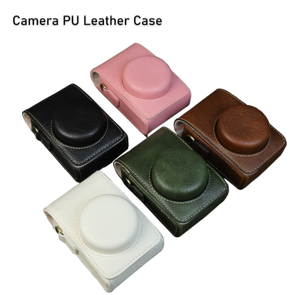 PU Leather Camera Case Cover Casing for Canon G7 X Mark III G9X G7X II ...