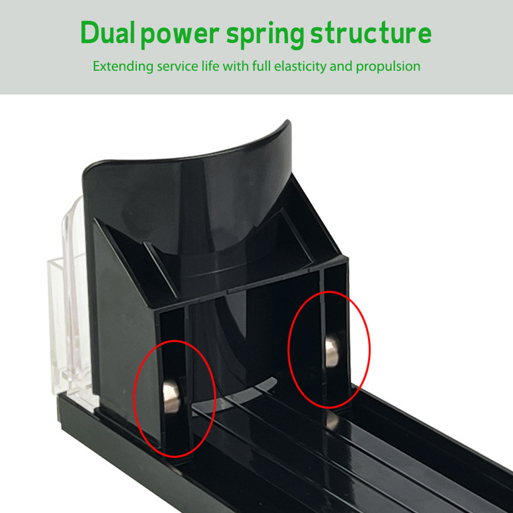 【EST】 Canned Beverage Push Rack Spring Push Beverage Pusher Shelf ...