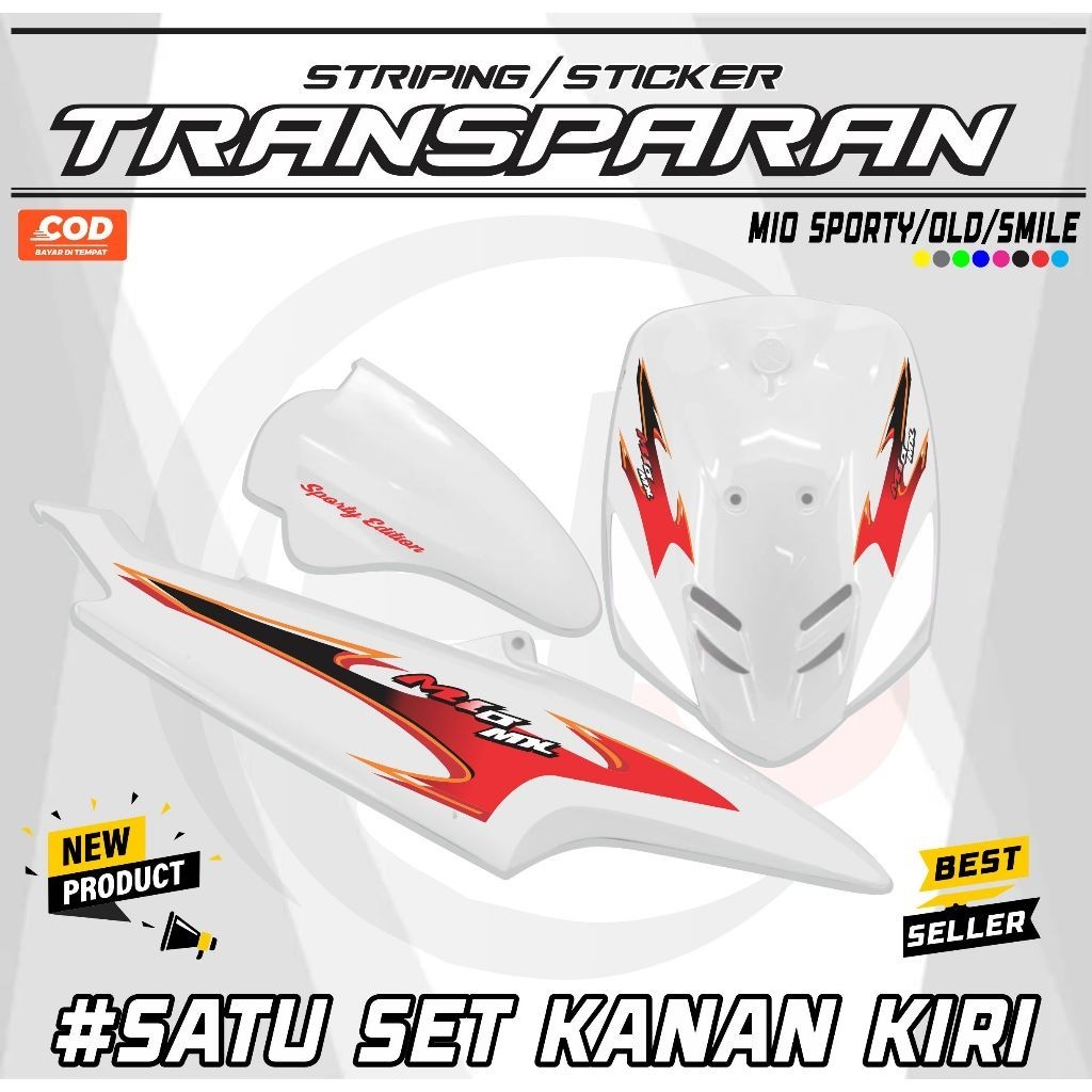 LIST OF MIO LAMA STICKERS MIO OLD MIO SPORTY STRIPING TRANSPARENT UV H ...