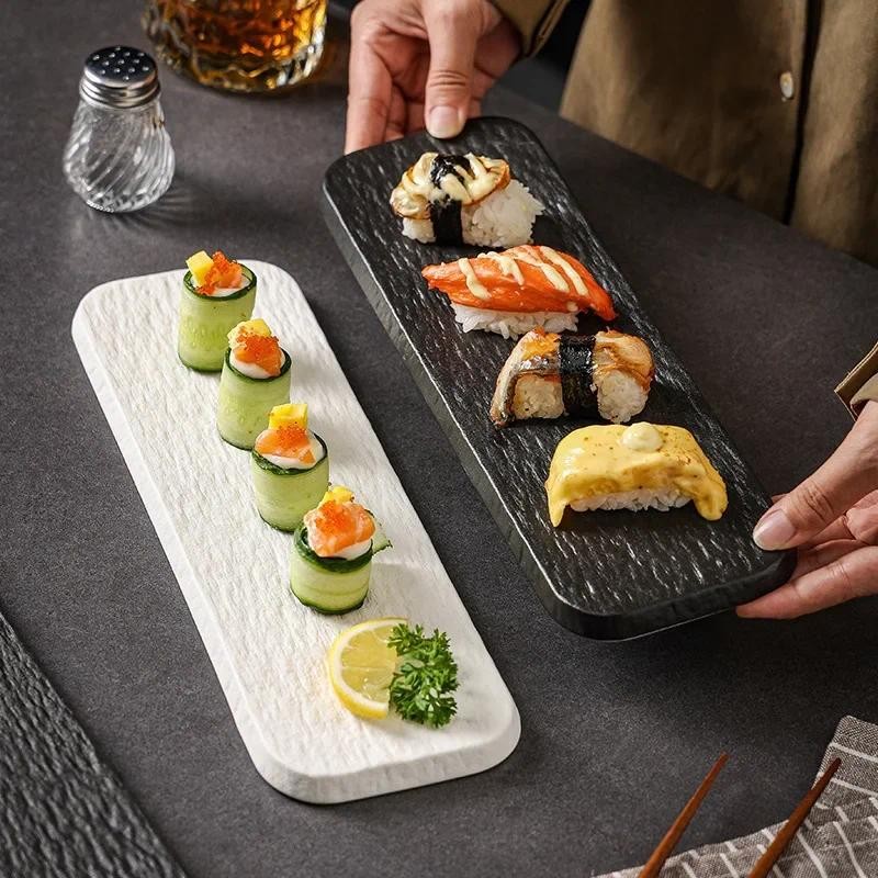 Rectangle Sushi Plate Janpanese Style Sushi Plate Snacks Dessert Plate ...