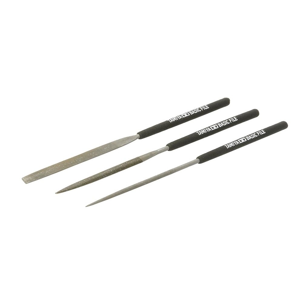 Tamiya Craft Tool Series No. 104 Basic File Set, Fine Double Cut, for ...
