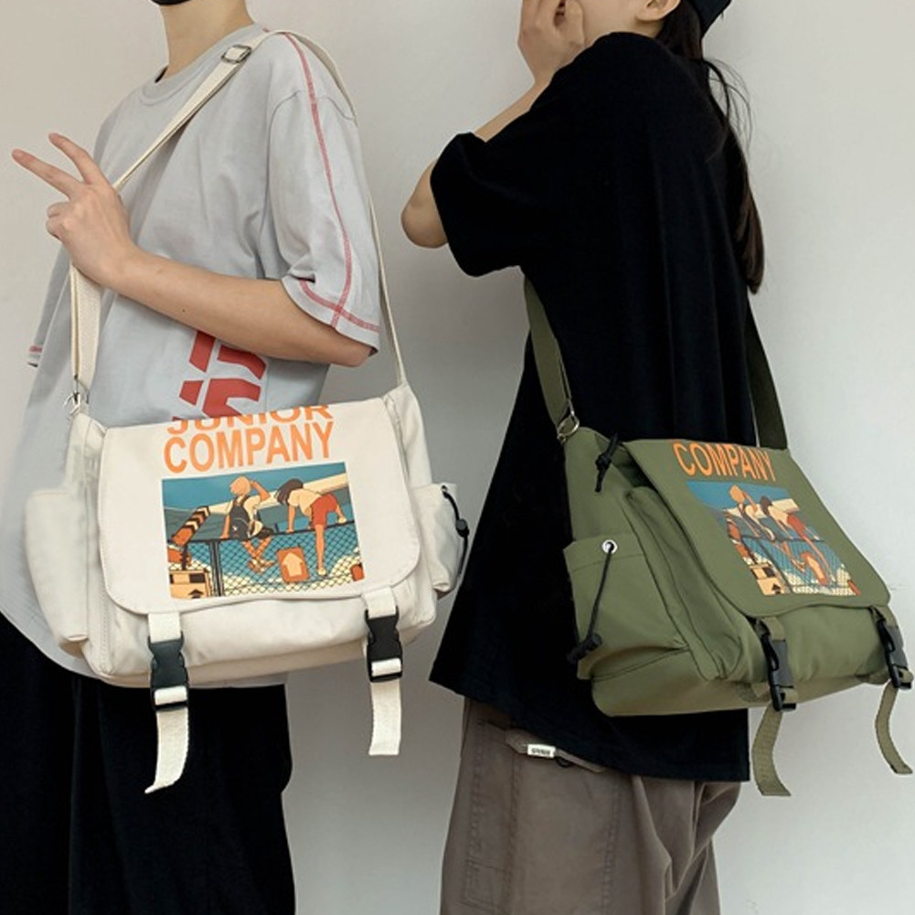 COD Fashion Canvas Design Messenger Bag Couple Style Canvas Bag ...