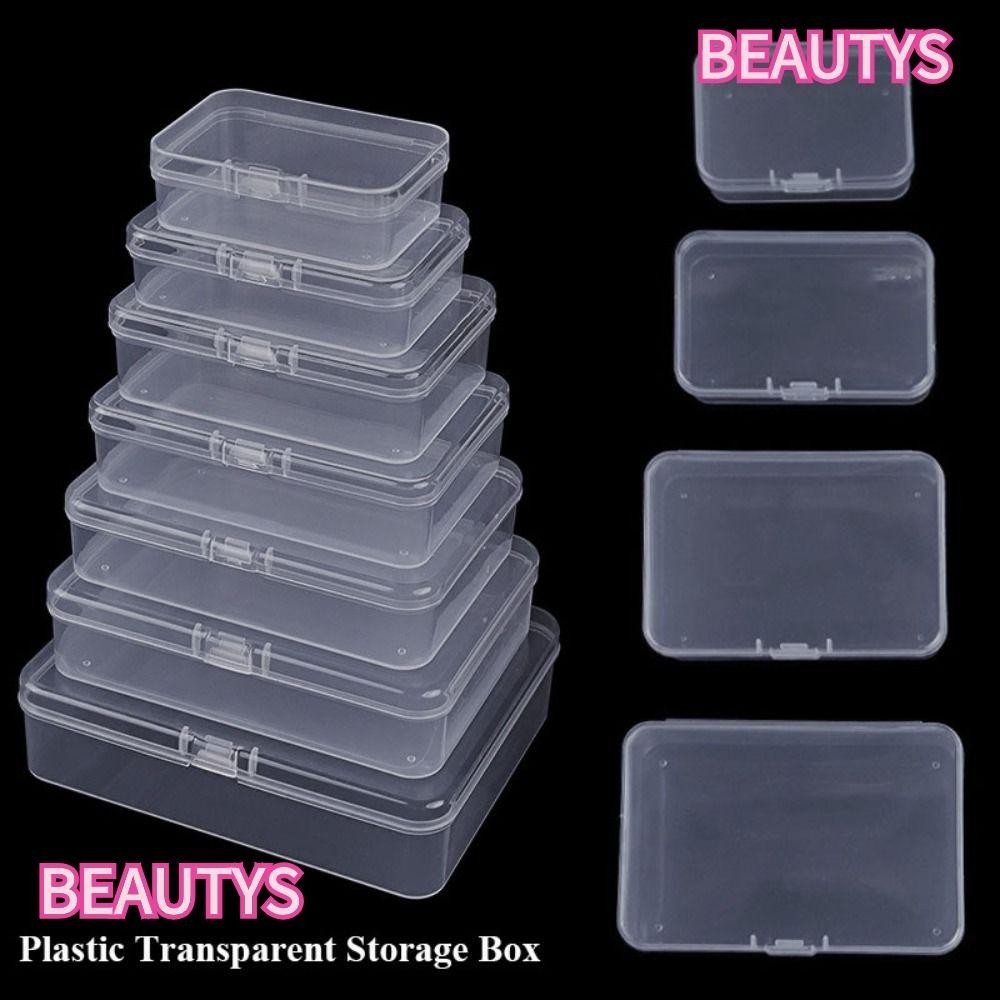 BS Transparent Storage Box, Transparent 8 Sizes Jewelry Beads Container ...