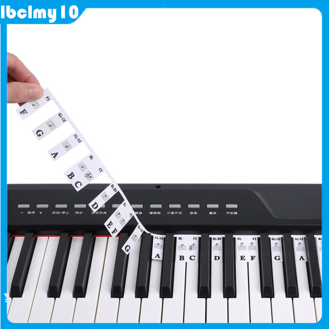 LBM Piano Keyboard Note Labels 88 Keys / 61 Keys Removable Piano Notes ...
