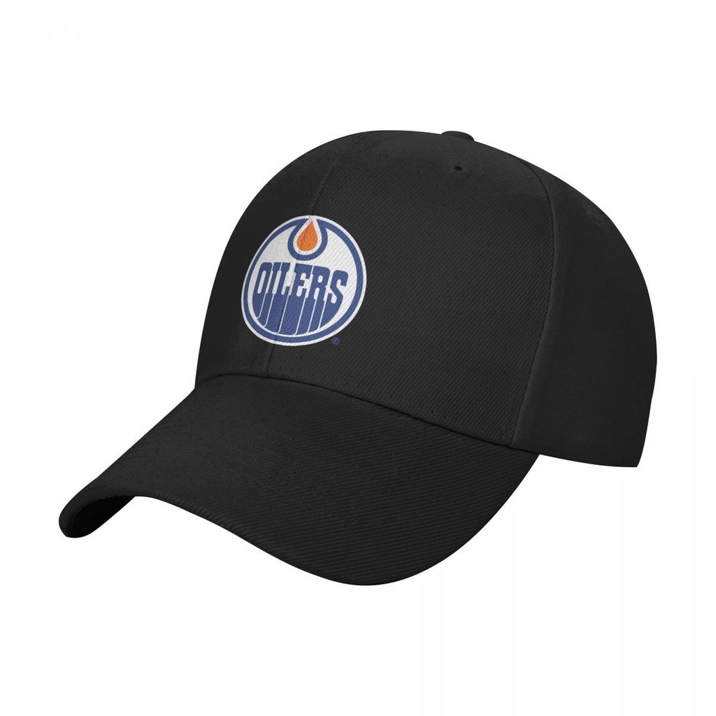 NHL Edmonton Oilers Plain Baseball Cap Adjustable Hat for Men and