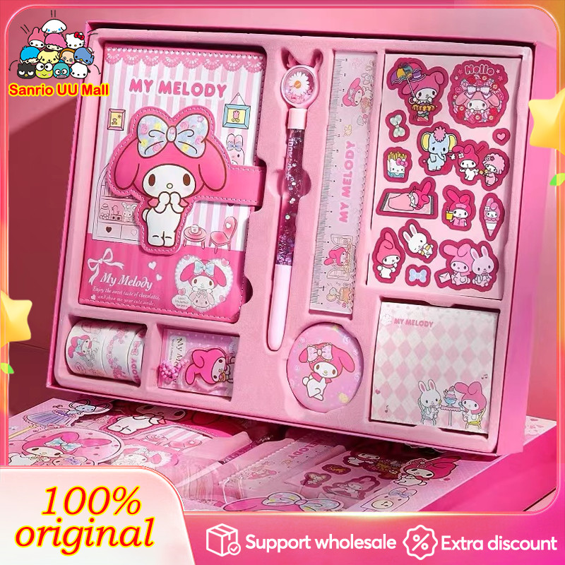 Sanrio notebook Melody Kuromi gift pack stationery set gift box ...
