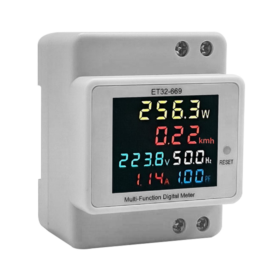 Digital Single Phase Auto Store Color LCD Screen Electricity Usage ...