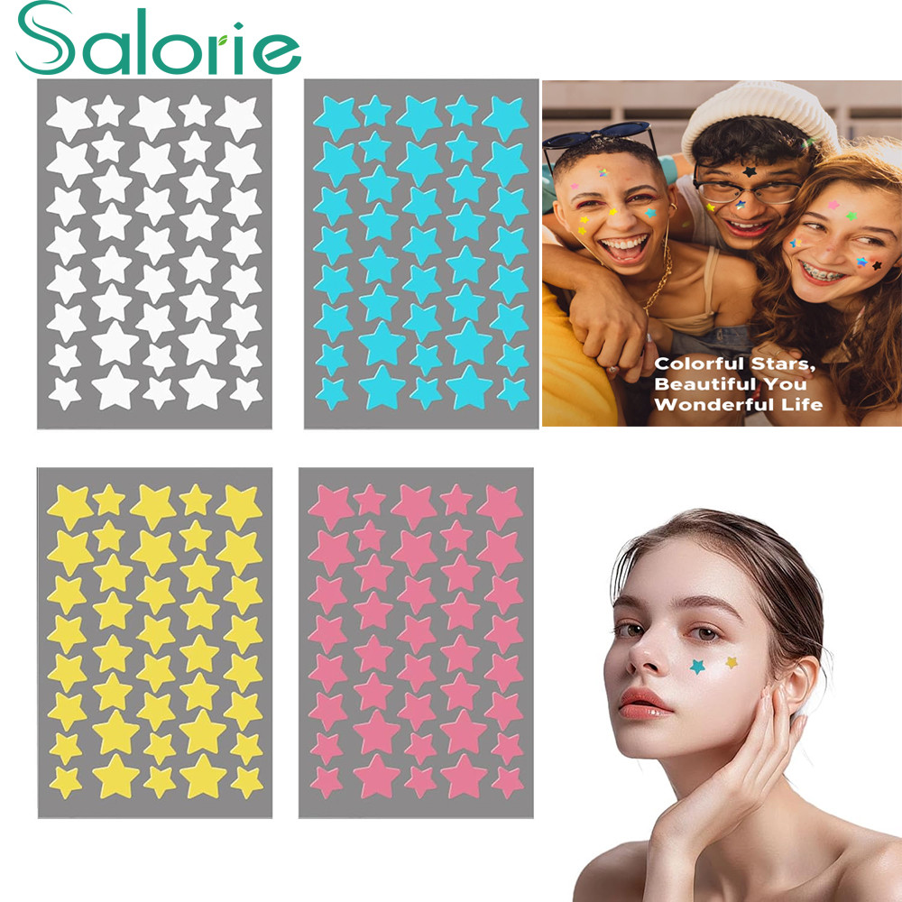 Star Pimple Acne Patch Facial Concealer Patches Colorful Invisible Acne ...
