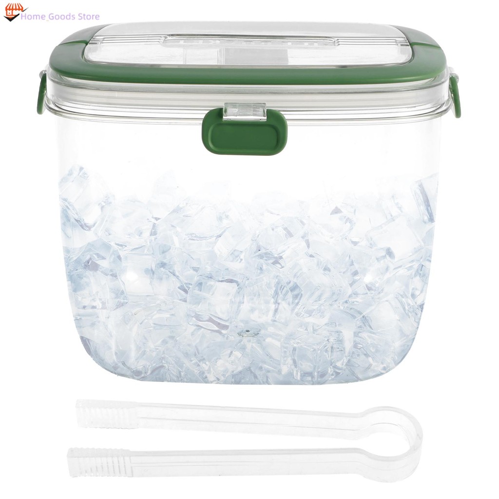 Ice Bucket with Lid and Tong Sealed Ice Bucket Container with Handle 5L