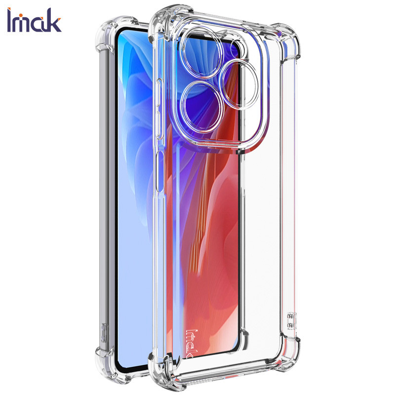 For infinix smart 8 case iimak uc 4 series straight frame soft cover