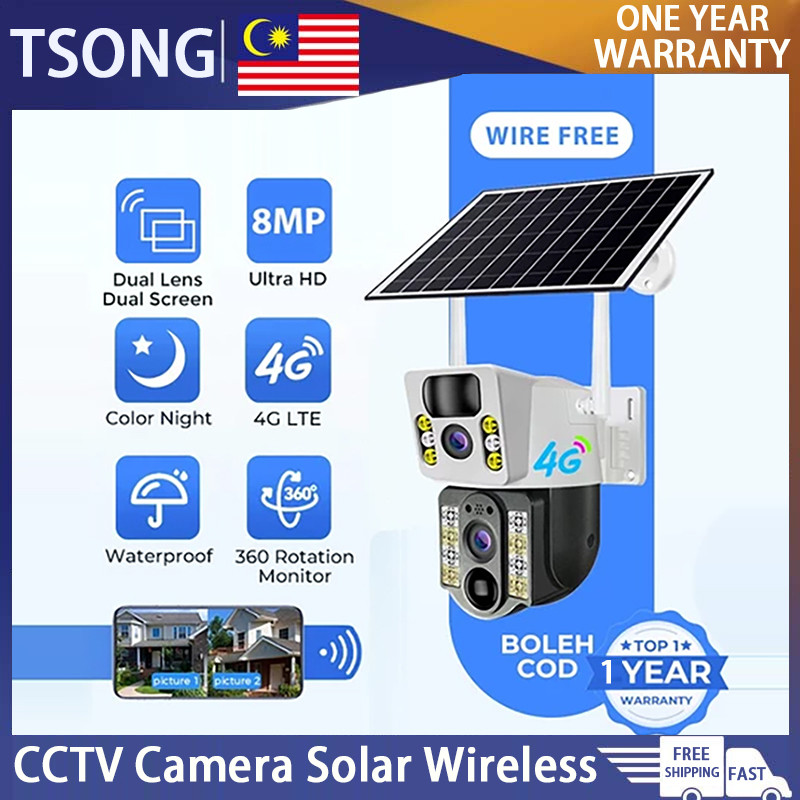 TSONG CCTV Camera Solar TSONG CCTV Camera Solar 8MP CCTV solar outdoor