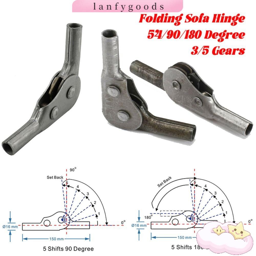 LANFY Sofa Angle Adjuster Joint, Steel Foldable Folding Sofa Hinge