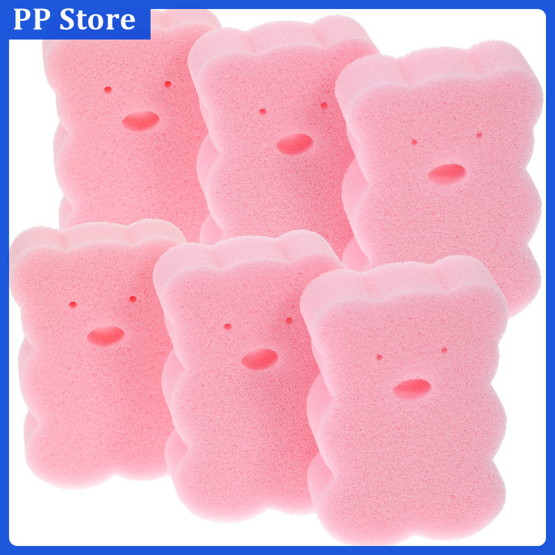 Exfoliating Shower Sponge Baby Bathtub Soft Scrubber Take Newborn