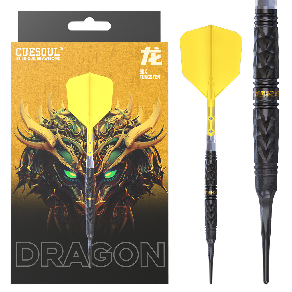 CUESOUL Chinese Zodiac Tiger 20g Soft Tip 90% Tungsteno Dart Set Con Rivestito In Titanio E Integrato ROST T19 Flight - 10