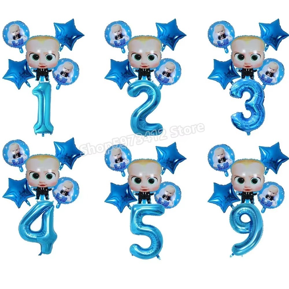 The Boss Baby Cartoon Movie Theme Birthday Party Balloon Set ...