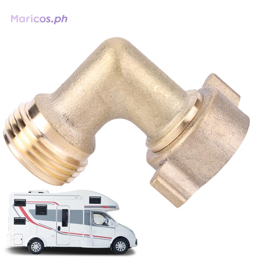 Heavy Duty Hose Adapter with Orings Brass Garden Hose Elbow On RV