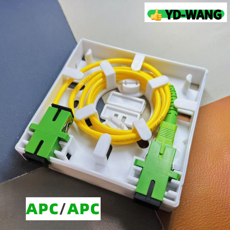 Fiber Wall Socket 2 Ports FTTH Fiber Optic Terminal Box Indoor with 2 ...