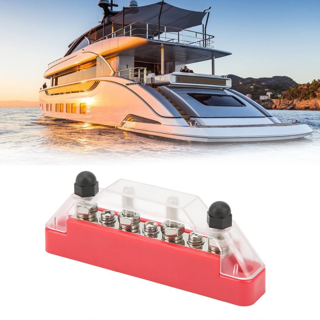 calinodesign-ph Power Distribution Block 48V 150A 4 Post Terminal 7 Way ...