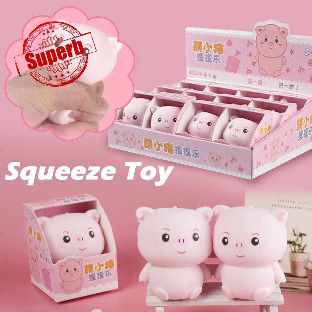 Cute Pig Or Rabbit Squeeze Toys Stress Relieving Toy 3d Animal ...