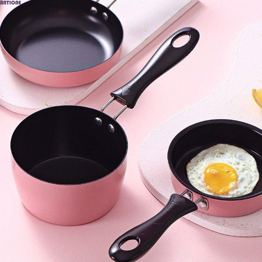 ANTIONE Milk Pan, Non Stick Mini Saucepan, Kitchen Toy Deepened Small ...