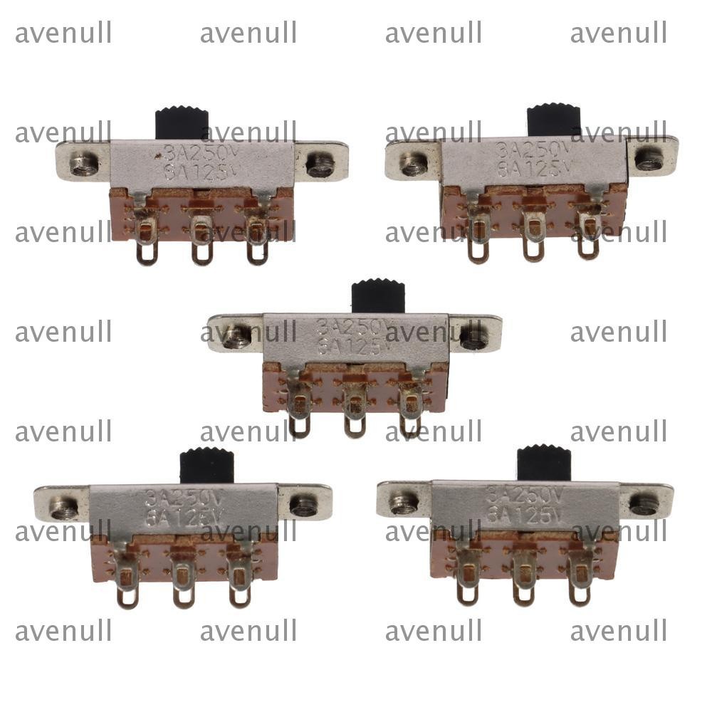 AVENULL 5pcs Micro Mini Toggle Switch, Panel Mount SS-23F19G5 Slide ...