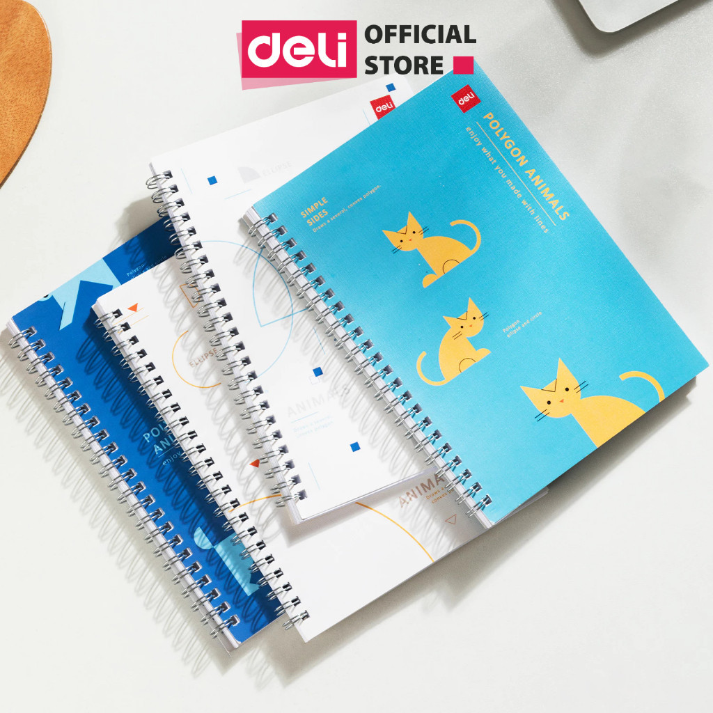 XO A5 Student Spring Notebook 120 pages Deli - 70gsm Horizontal ...