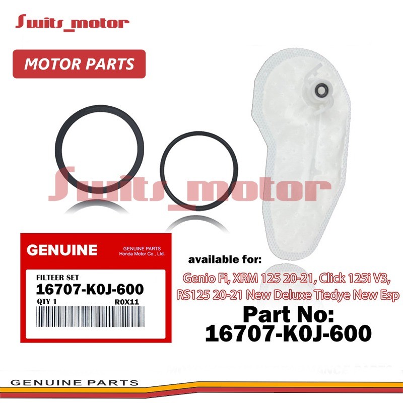 Fuel Pump Filter + Oring for Genio Fi, XRM 125 2021, Click 125i V3