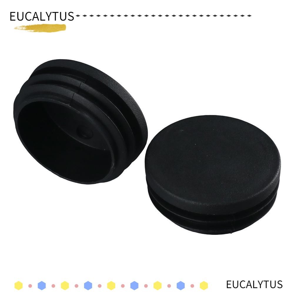 10pcs 45mm End Cap Black Pipe Tubing End Cap Round Plastic Plug For