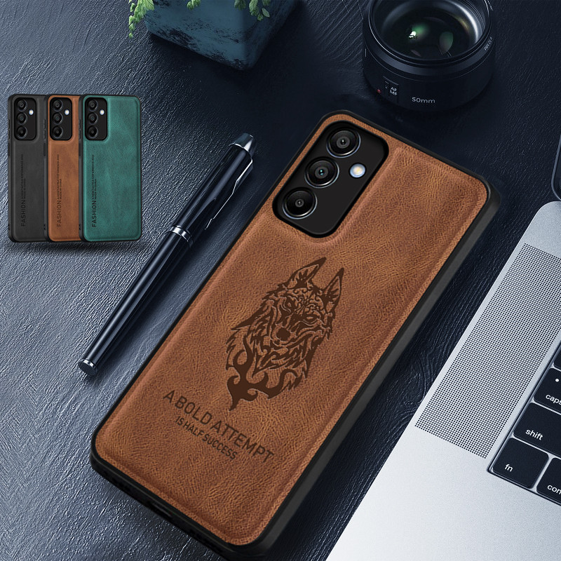 For Samsung Galaxy A15 5G Case Business styleLeather Leather Case TPU