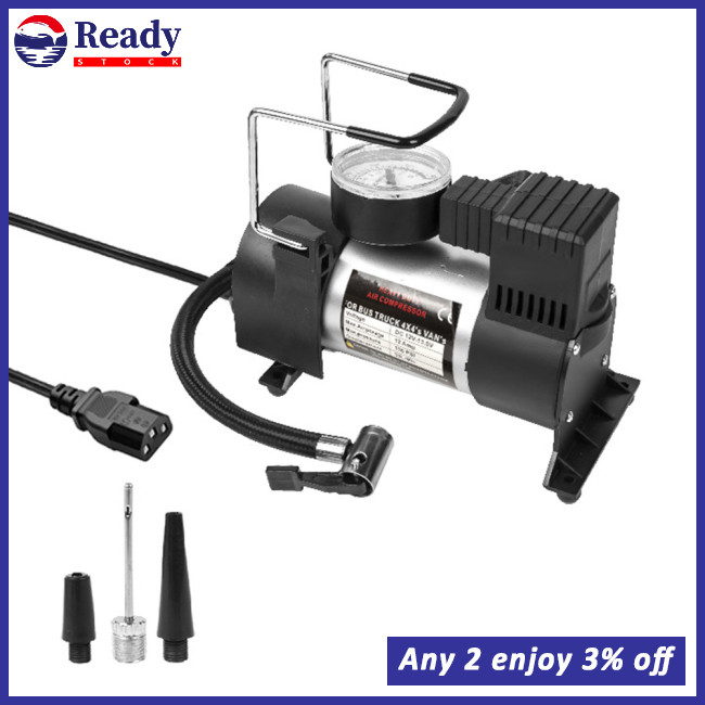 LY Electric Air Compressor Portable Bicycle Pump, Bike Tire Pump With