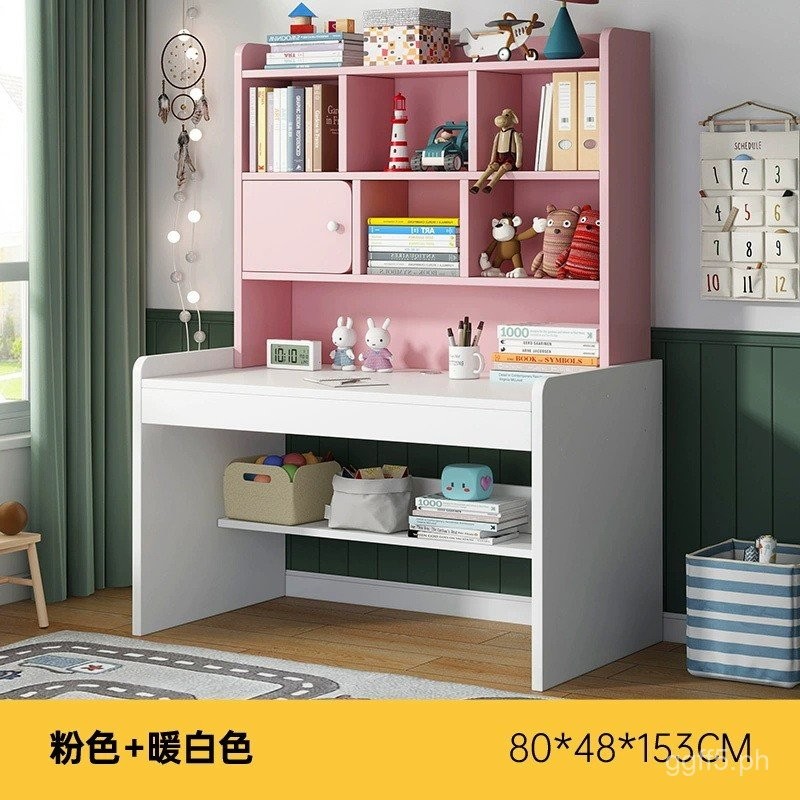 Desk Bookshelf Integrated Computer Desk Simple Home Student Study Table ...
