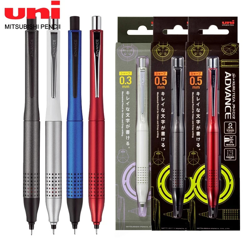 Uni Kuru Metal Toga mechanical pencil, 0,5 MM lead advance upgrade