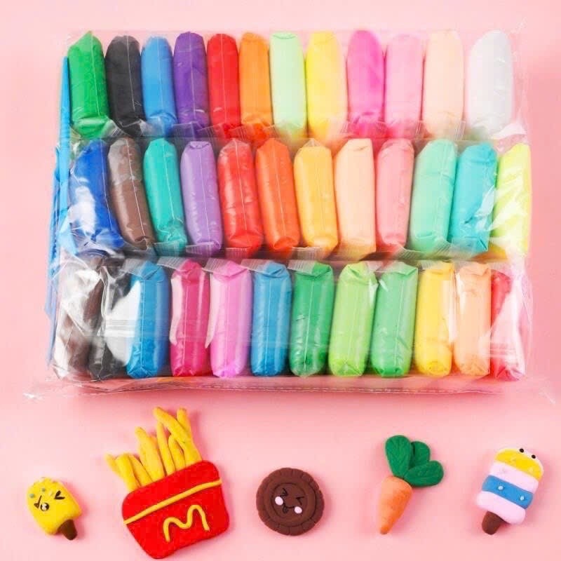 Japanese self-drying clay Combo 12/36 colors of premium, super light ...