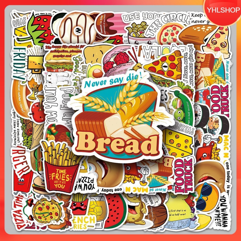 50 Designs sticker Food Advertise Menu | Shopee Philippines