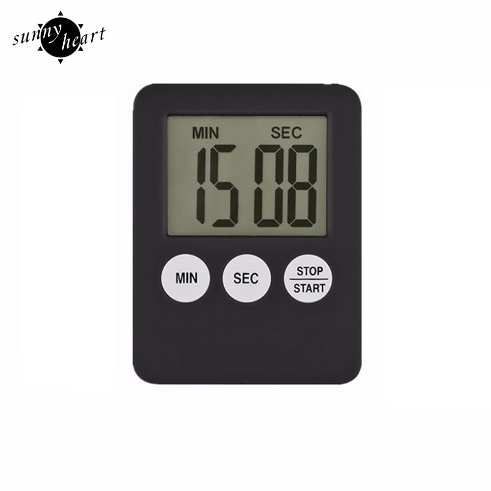 SUH Square LCD Digital Timer Kitchen Cooking Countdown Alarm