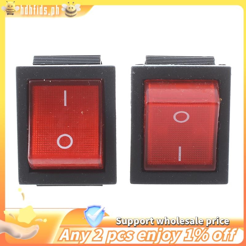 [In stock]-16A/250VAC 20A/125VAC Red Indicator Light 4 Pin ON/OFF DPST ...