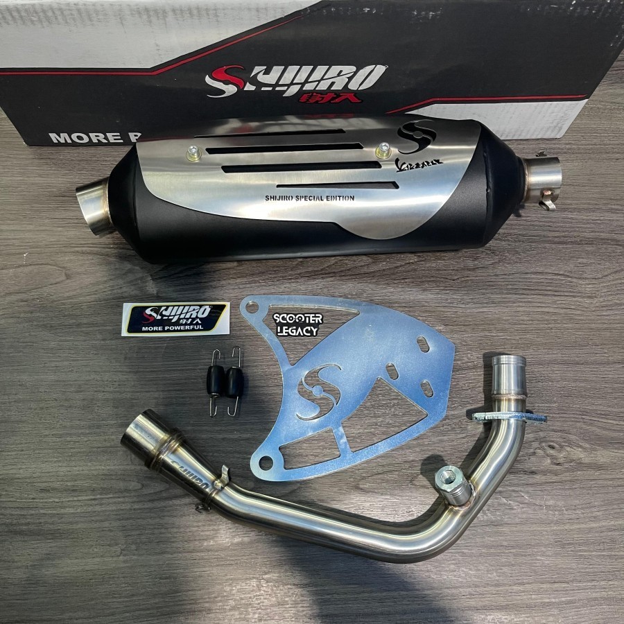Standard Racing Exhaust SE Silver SHIJIRO Vespa Sprint Prima LX ...