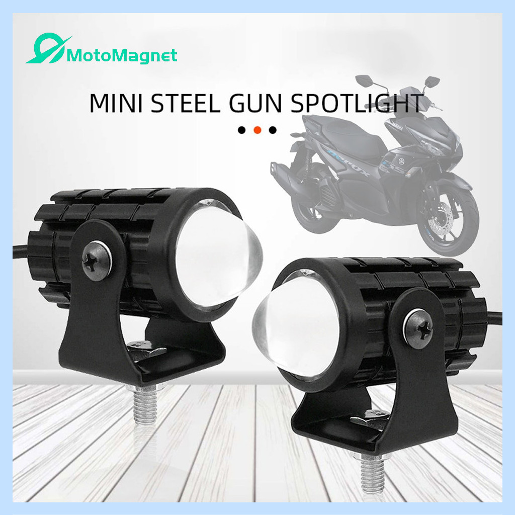 2Pcs Motorcycle Driving Light Pair 20w Super Bright Mini Dual Fisheye ...