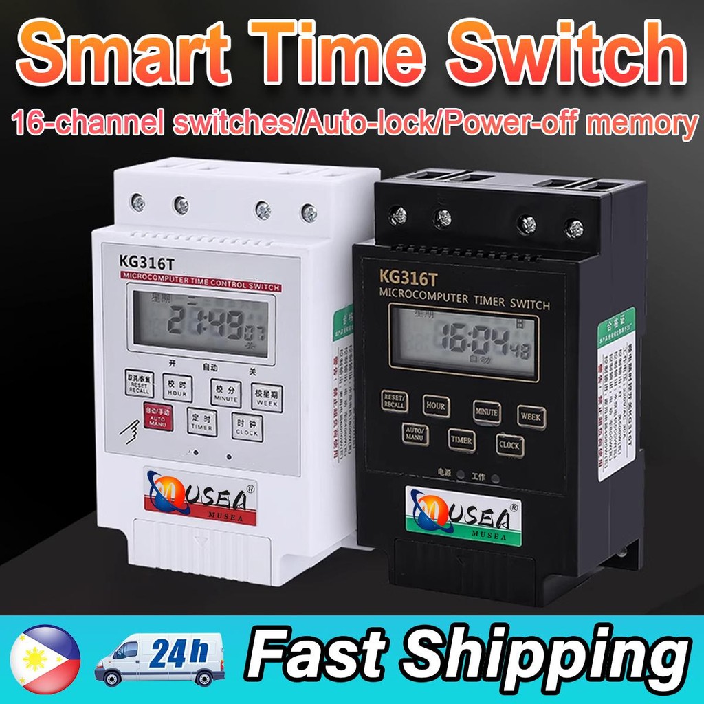 High Power Smart Timer Switch AC 220V 10A 30A for Billboard and Road ...